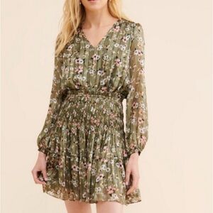 NWT: Anthropologie Olive Floral Smocked Dress